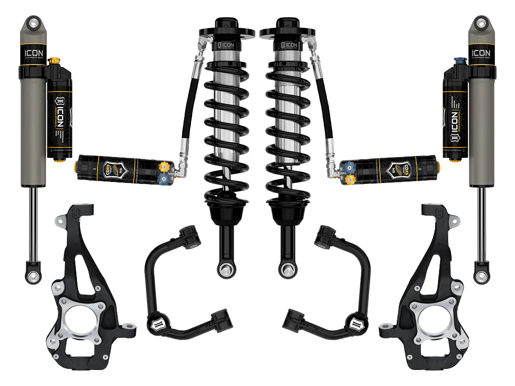 Ford F-150 Coilover Suspension Kit - ICON - 2.5 Series Stage 4 Tubular CDXS - Tremor `21-`24