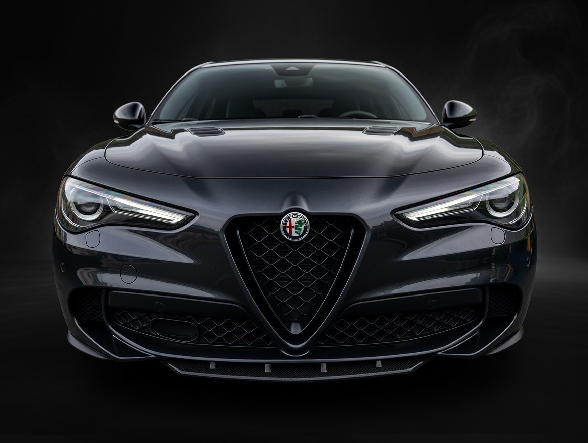  Alfa Romeo Stelvio Front Splitter - Carbon Fiber - Quadrifoglio