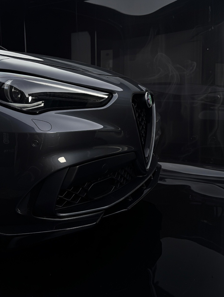  Alfa Romeo Stelvio Front Splitter - Carbon Fiber - Quadrifoglio