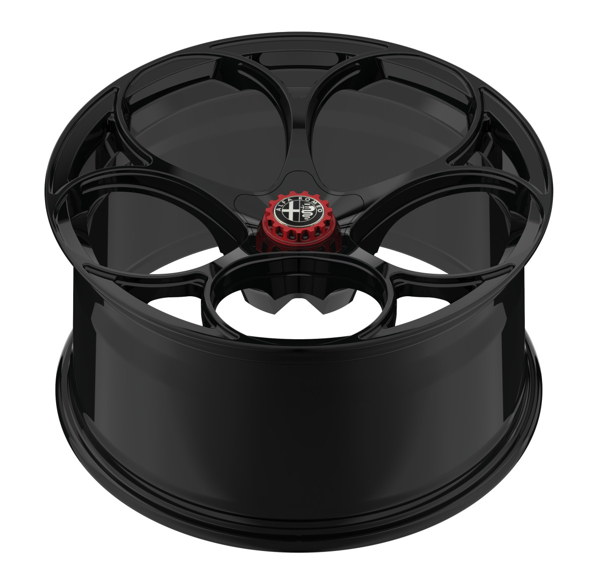 Alfa Romeo Stelvio Custom Wheels - set of 4 - KuhlFX - Forged - GTAm Style - 22" - Gloss Black