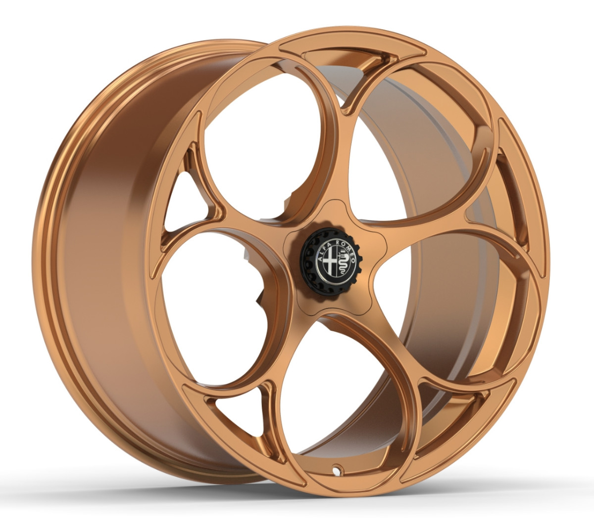 Alfa Romeo Stelvio Custom Wheels - set of 4 - KuhlFX - Forged - GTAm Style - 20" - Gloss Bronze