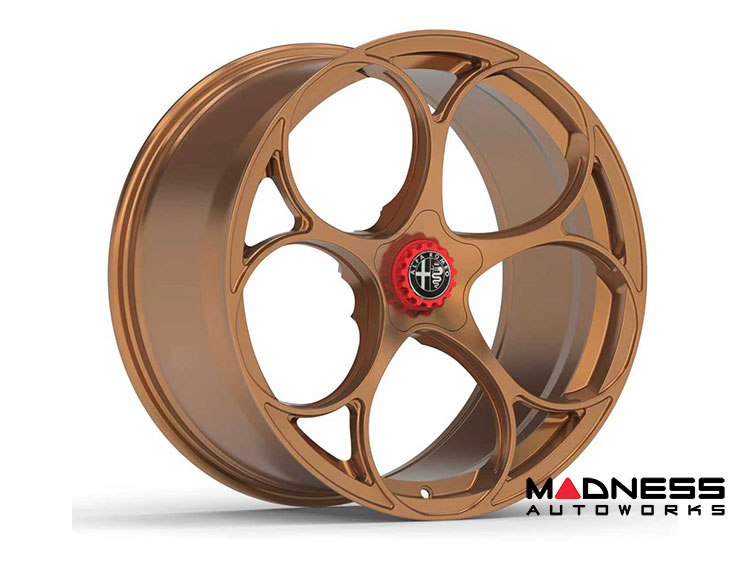 Alfa Romeo Stelvio Custom Wheels - set of 4 - KuhlFX - Forged - GTAm Style - 21" - Gloss Bronze