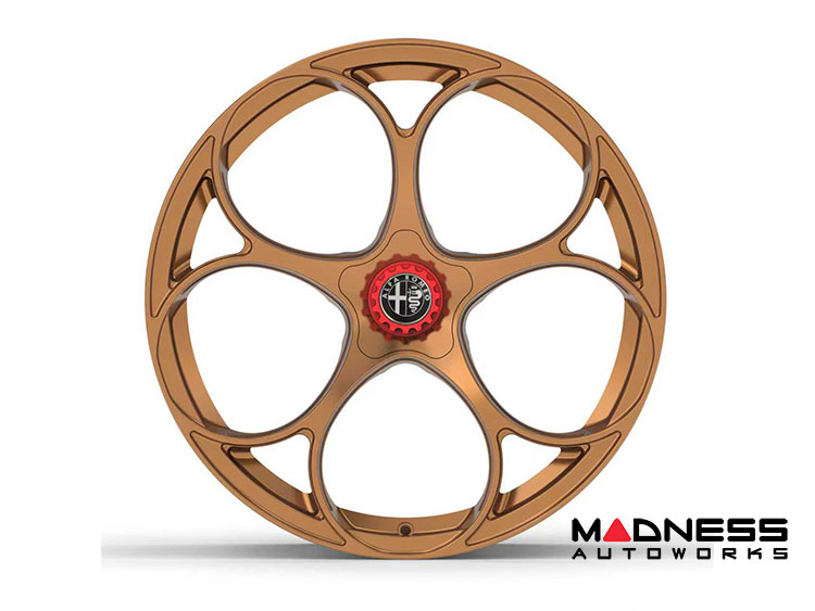 Alfa Romeo Stelvio Custom Wheels - set of 4 - KuhlFX - Forged - GTAm Style - 22" - Gloss Bronze