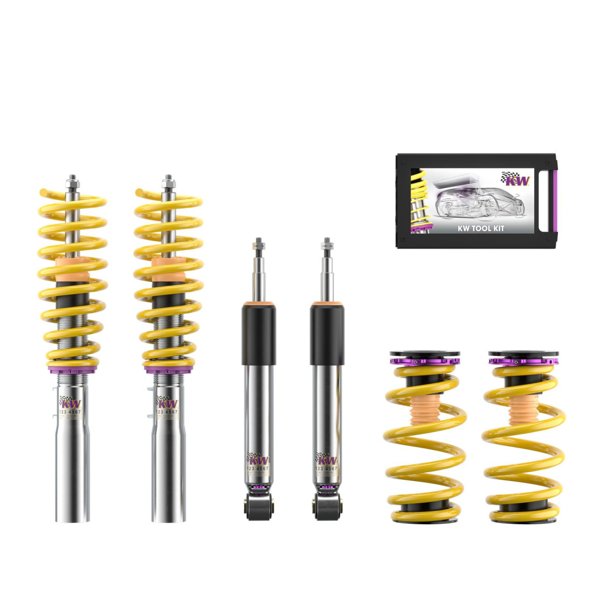 Volkswagen Tiguan Coilover Suspension Kit - KW - V3 - `18-`27 Volkswagen Tiguan Coilover Suspension Kit - KW - V3 - `18-`27