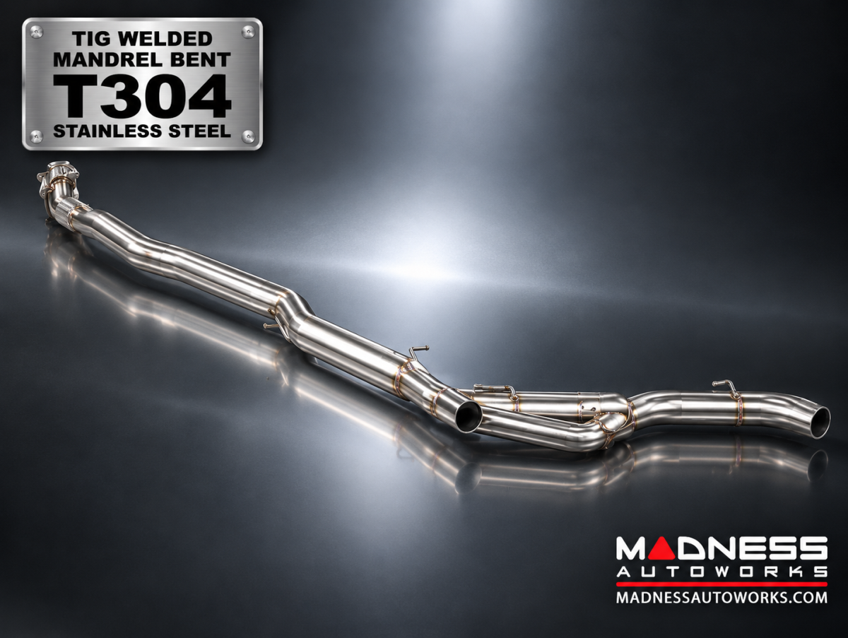 Alfa Romeo Giulia Performance Exhaust - 2.0L - MADNESS - Monza Alfa Romeo Giulia Performance Exhaust - 2.0L - MADNESS - Monza