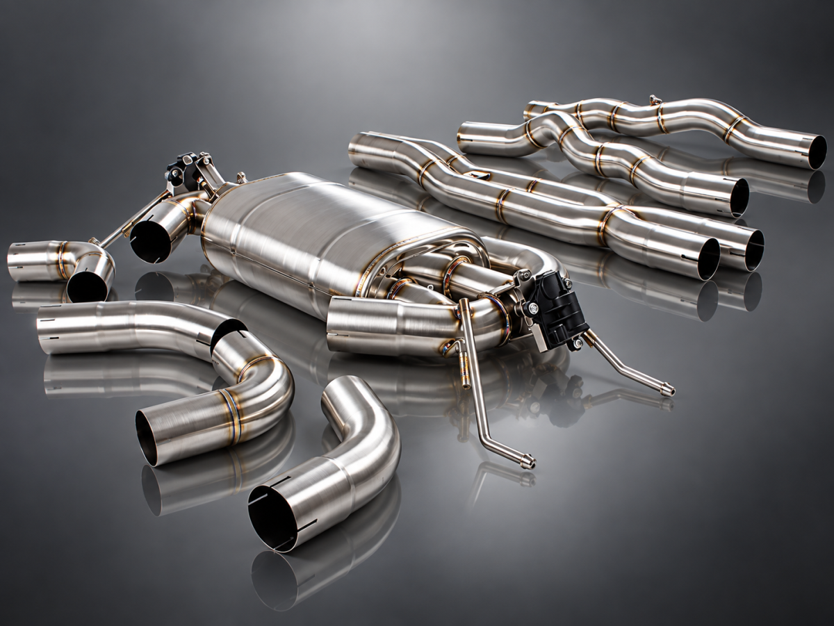 Jaguar F-TYPE Performance Exhaust System - MADNESS - 3.0L V6 - Dual Center Exit - Electronic Valve Design - Black Exhaust Tips