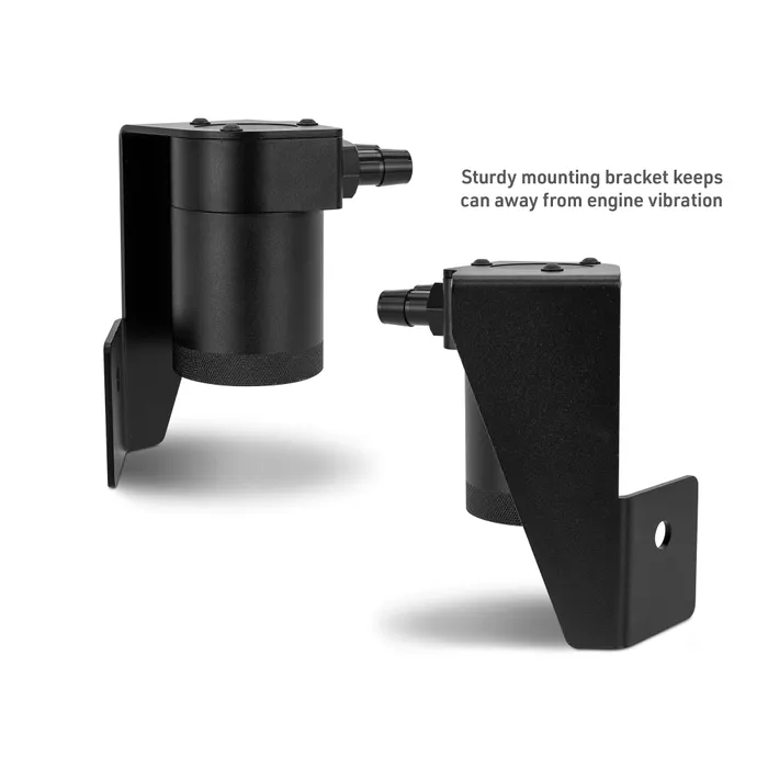 RAM 1500 Baffled Oil Catch Can Kit - Mishimoto - Black - 3.0 Hurricane `25+