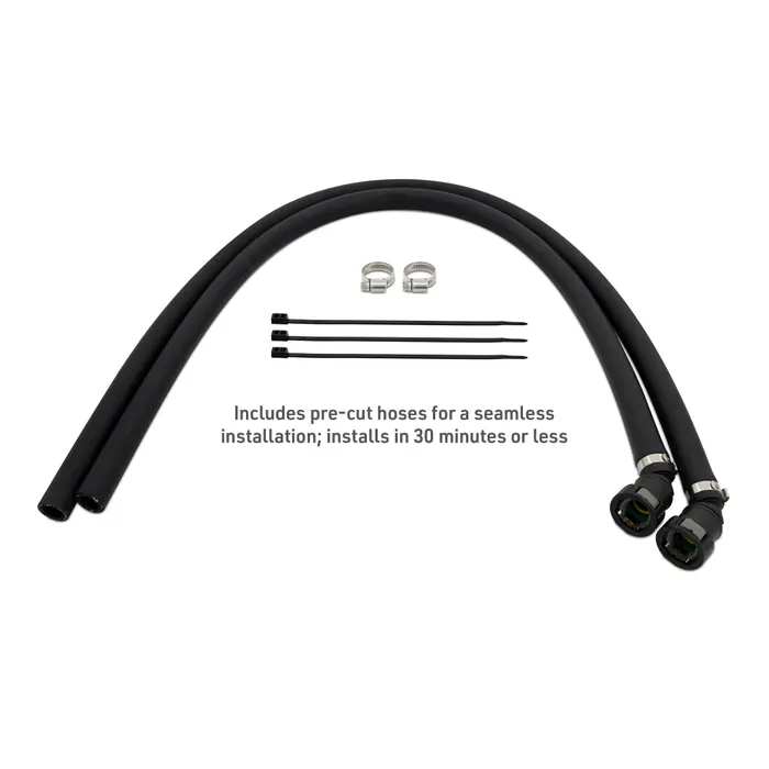 RAM 1500 Baffled Oil Catch Can Kit - Mishimoto - Black - 3.0 Hurricane `25+