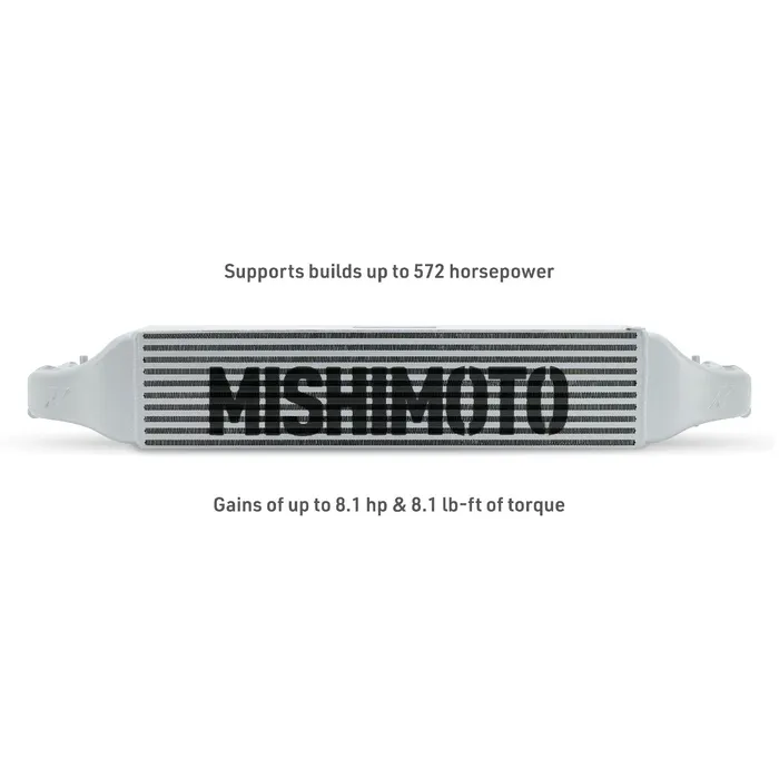Honda Civic Intercooler Kit - Mishimoto - Silver Intercooler - Red Pipes - `22-`26