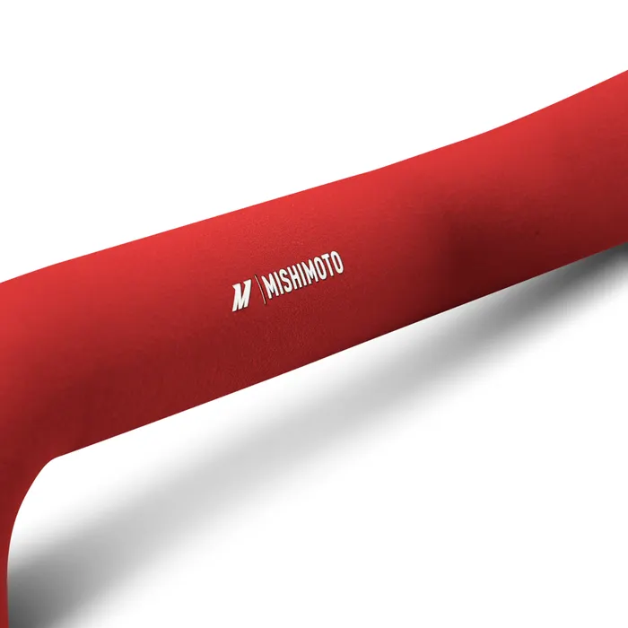 Honda Civic Intercooler Kit - Mishimoto - Silver Intercooler - Red Pipes - `22-`26