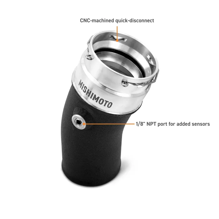 Toyota Tacoma Performance Intercooler Kit - Mishimoto - Silver Cooler - Black Pipes - `24+