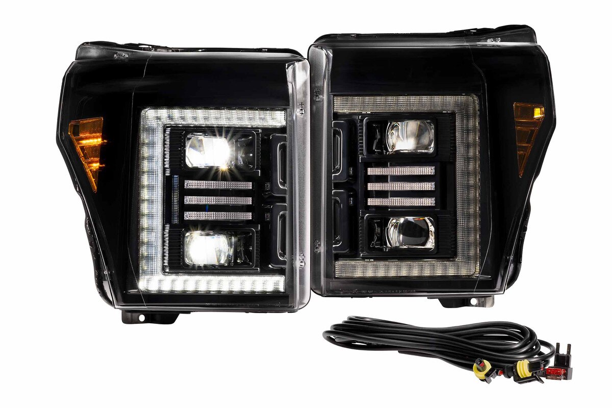 Ford Super Duty LED Headlights - XB Hybrid Series - Morimoto - '11-'16