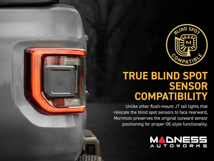 Jeep Gladiator JT LED Tail Lights - XB LED Series - Morimoto - Low Profile - Smoked