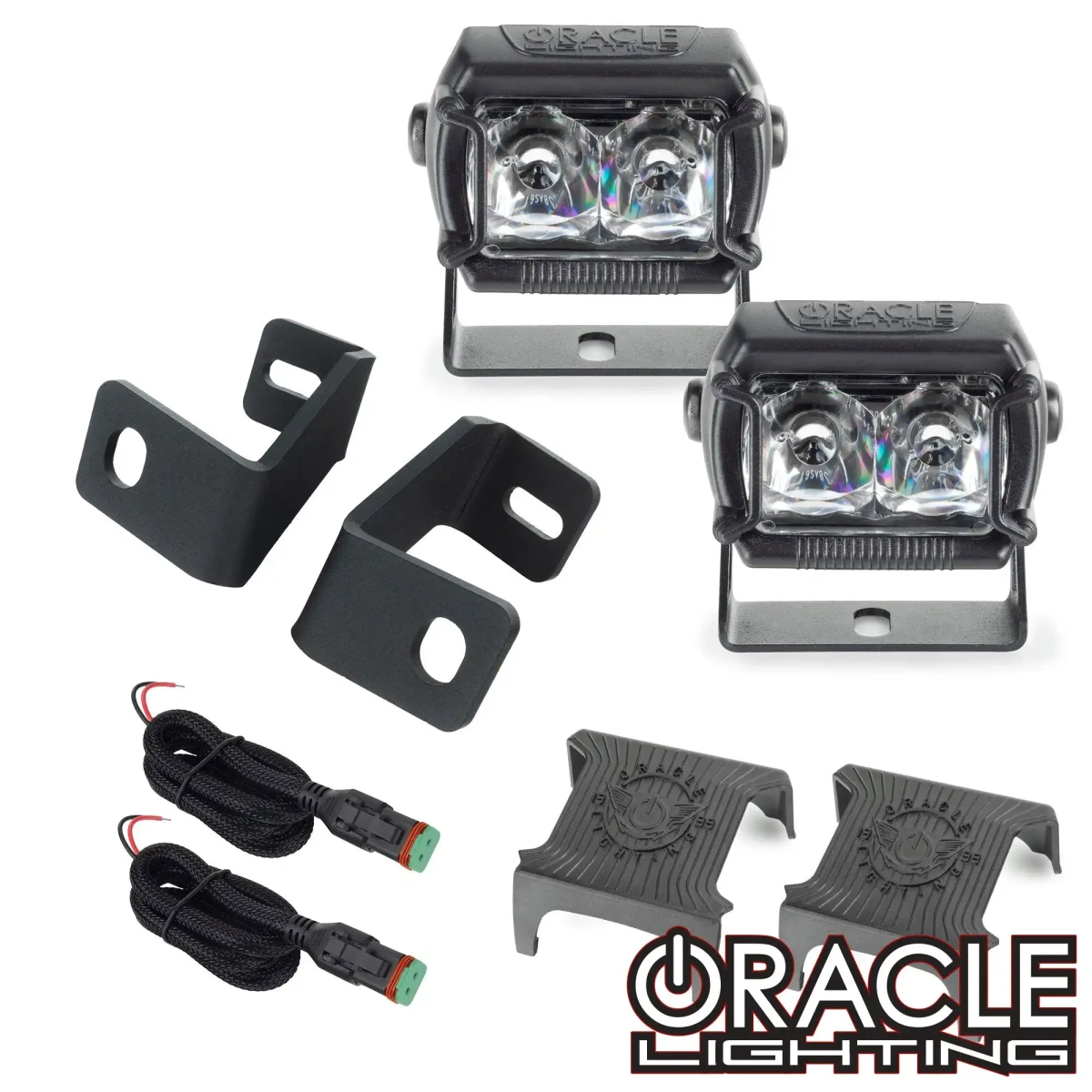 Ford F-150 Off-Road Lighting - A-Pillar Hood Mount - ORACLE Lighting - VEGA Series 2 Spotlights - `15-`23
