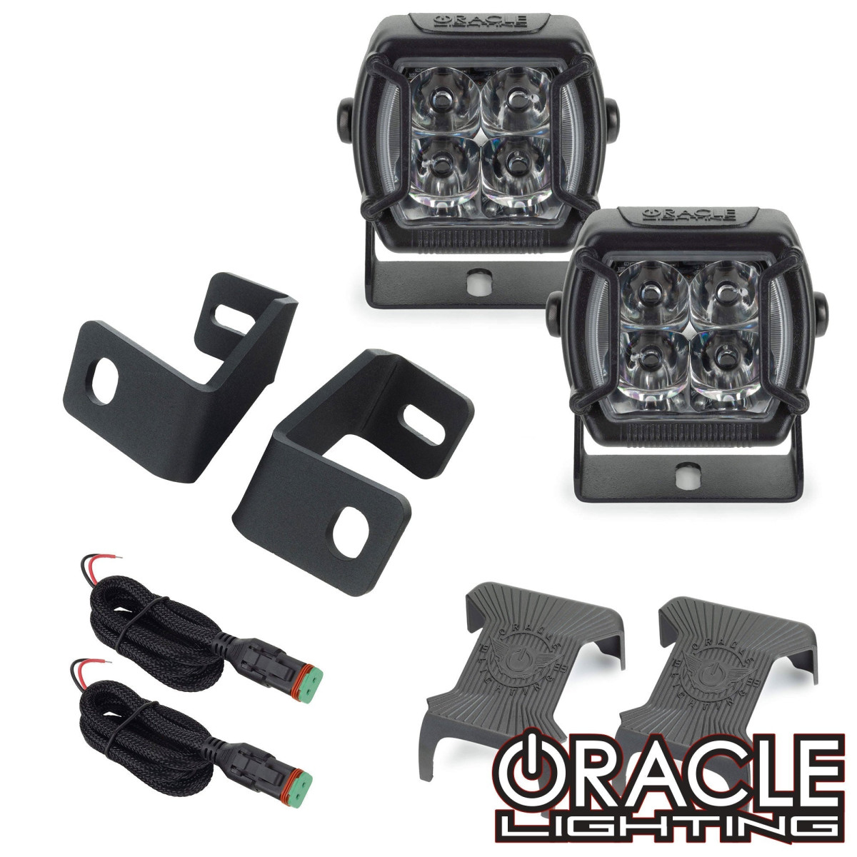 Ford F-150 Off-Road Lighting - A-Pillar Hood - ORACLE Lighting - VEGA Series 4 Spotlights - `15-`23 Ford F-150 Off-Road Lighting - A-Pillar Hood - ORACLE Lighting - VEGA Series 4 Spotlights - `15-`23
