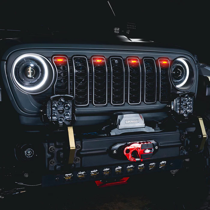 Jeep Gladiator Grille LED Kit - ORACLE Lighting - Pre-Runner Style - Clear - `24-`26