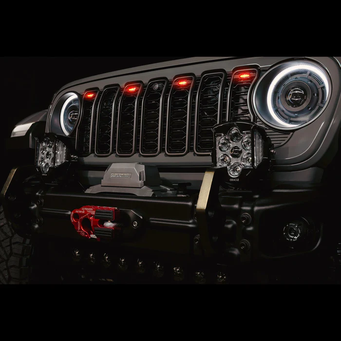 Jeep Wrangler JL Grille LED Kit - ORACLE Lighting - Pre-Runner Style - Clear - `24-`26