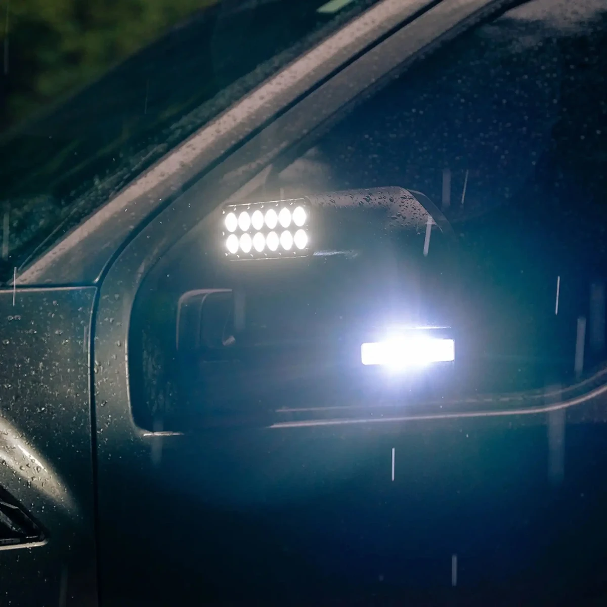 Ford F-150 Ditch Lights - LED Side Mirror Covers - ORACLE Lighting - Yellow- `21-`25