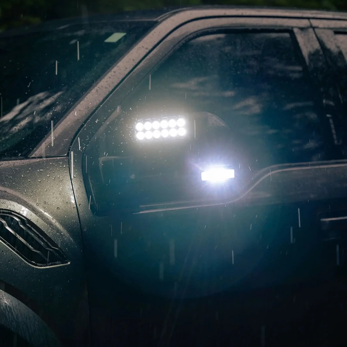 Ford F-150 Ditch Lights - LED Side Mirror Covers - ORACLE Lighting - Yellow- `21-`25