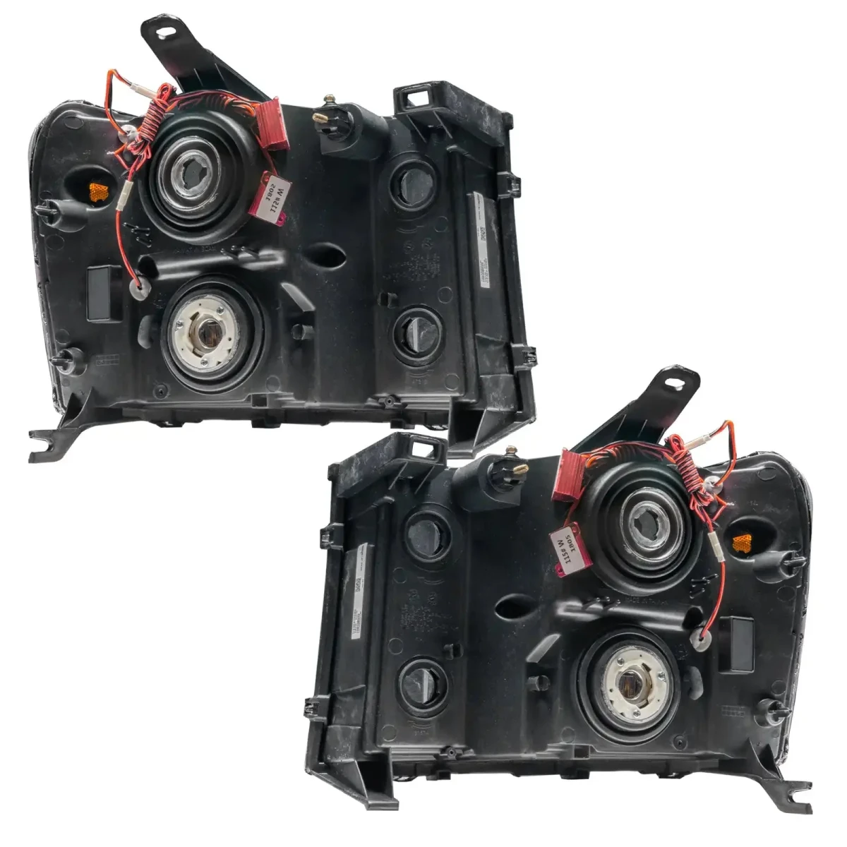 GMC Sierra Headlight Assemblies - ORACLE Lighting - Square Ring Design w/ BC2 Controller - ColorSHIFT - `07-`13