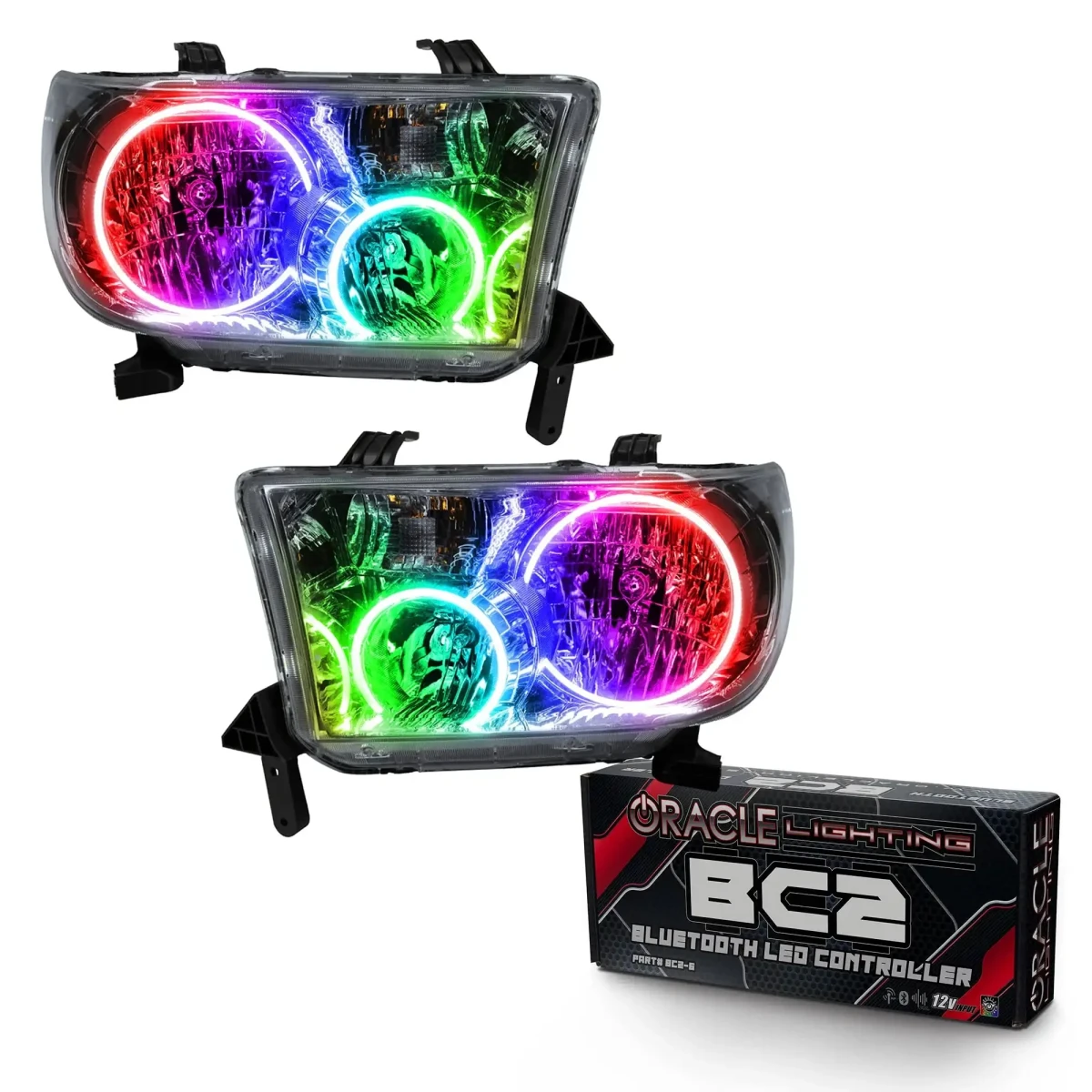 Toyota Tundra Headlight Assemblies - ORACLE Lighting - SMD HL - ColorSHIFT w/ BC2 Controller - `07-`13