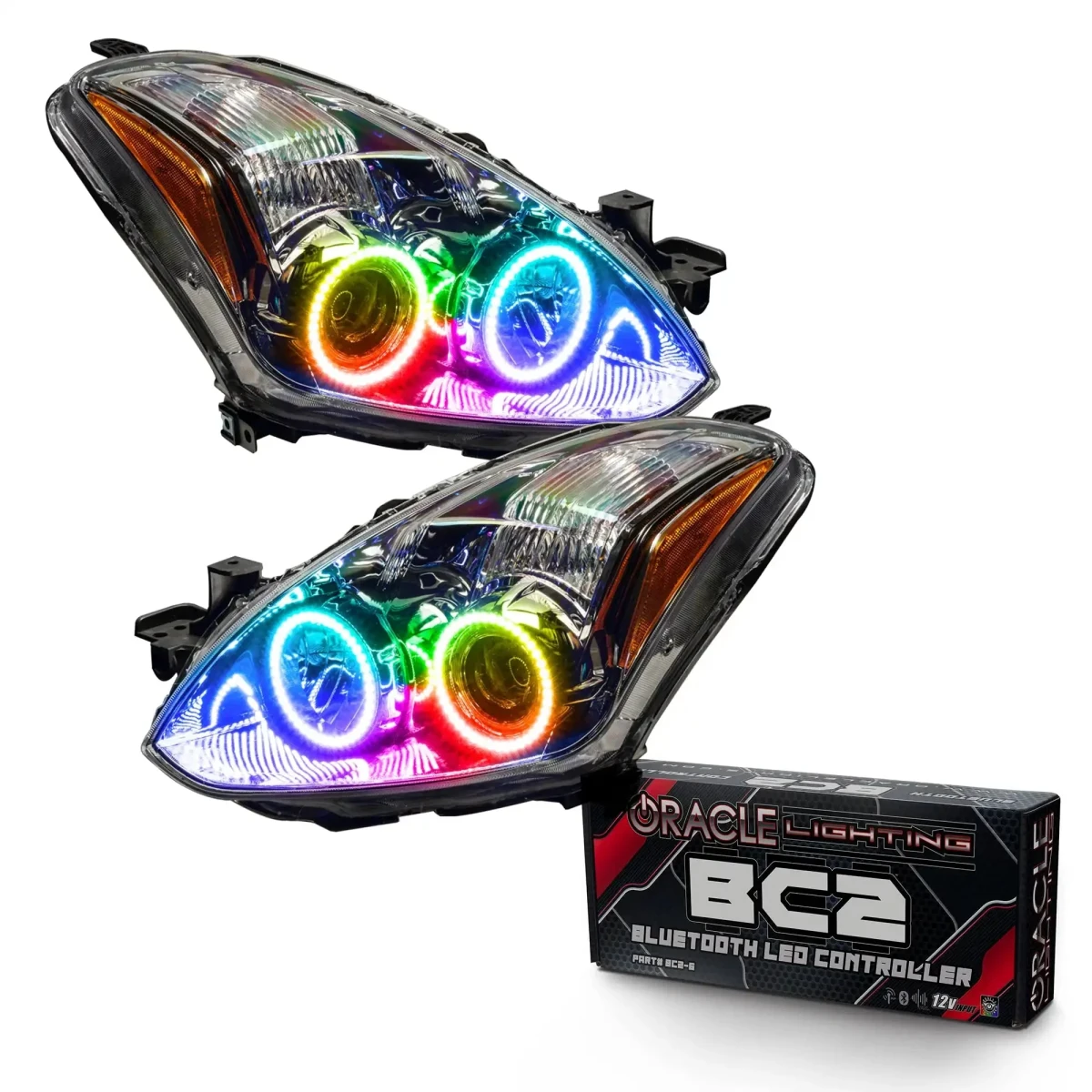 Nissan Altima Headlight Assemblies - ORACLE Lighting - SMD HL w/ BC2 Controller - ColorSHIFT - `10-`12