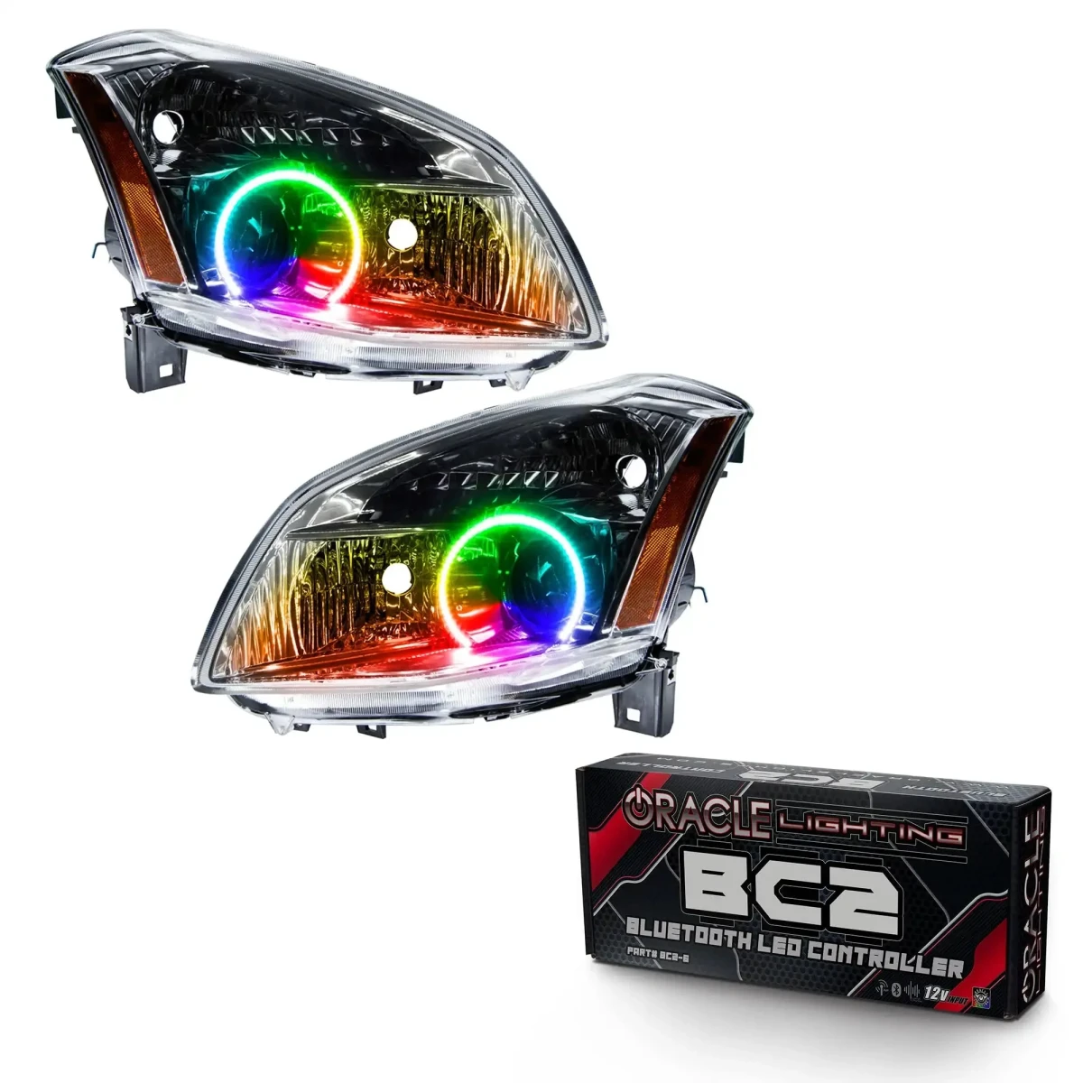 Nissan Maxima Headlight Assemblies - ORACLE Lighting - SMD HL - ColorSHIFT w/ BC2 Controller - `07-`08