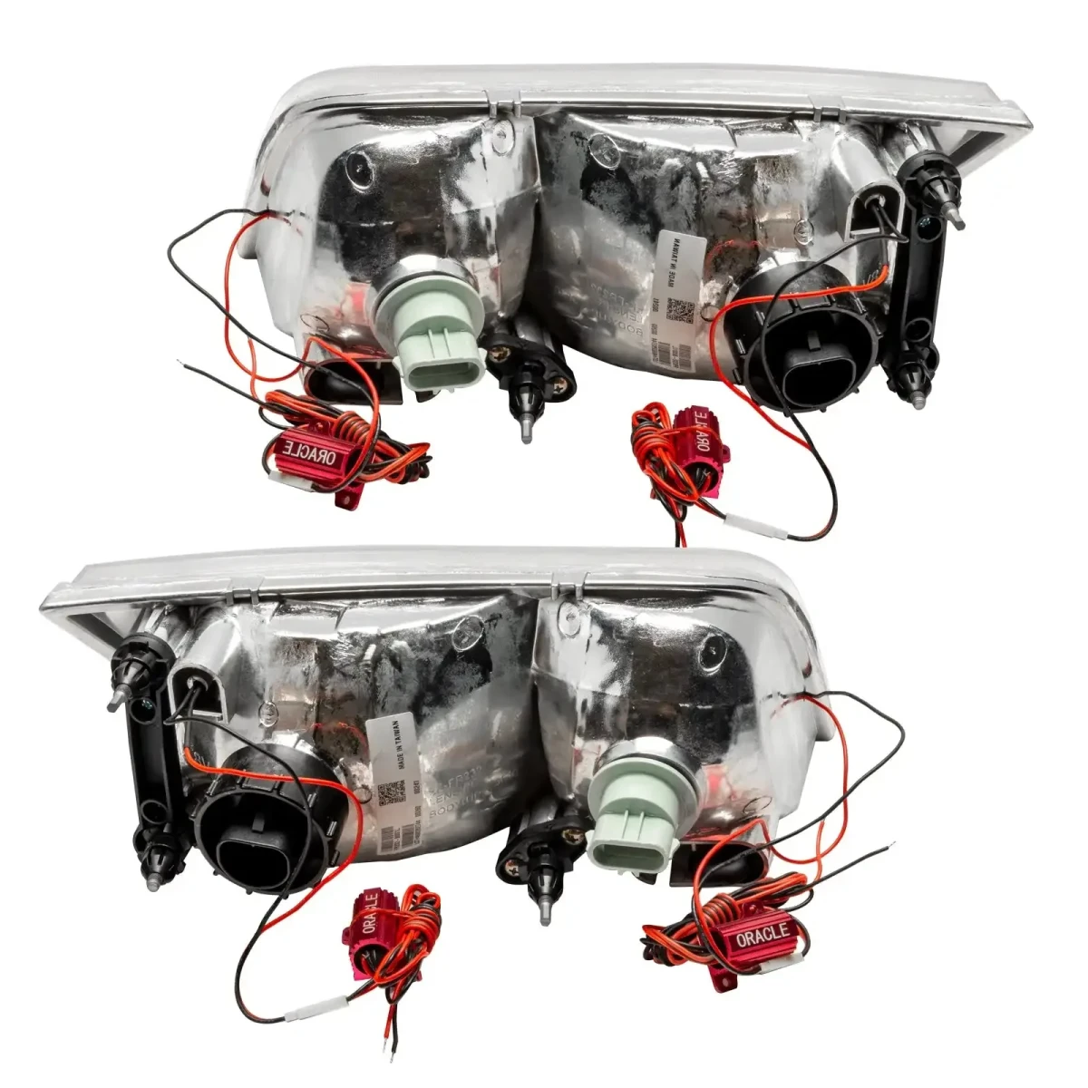 Ford Crown Victoria Headlight Assemblies - ORACLE Lighting - SMD HL - Halogen - ColorSHIFT w/ BC2 Controller - Chrome - `98-`11