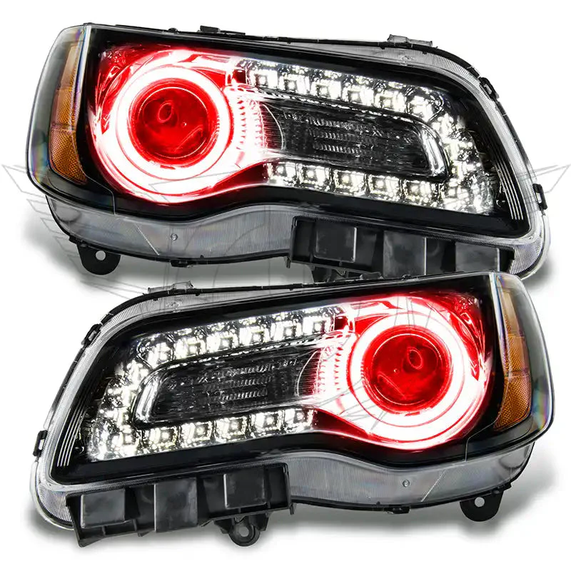 Chrysler 300 Headlight Assemblies - ORACLE Lighting - SMD HL - NON HID - ColorSHIFT w/ BC2 Controller - Black - `11-`14