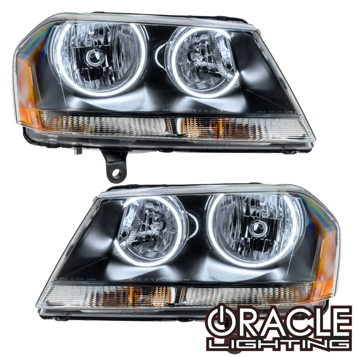 Dodge Avenger Headlight Assemblies - ORACLE Lighting - ColorSHIFT w/ BC2 Controller - Black - `08-`14
