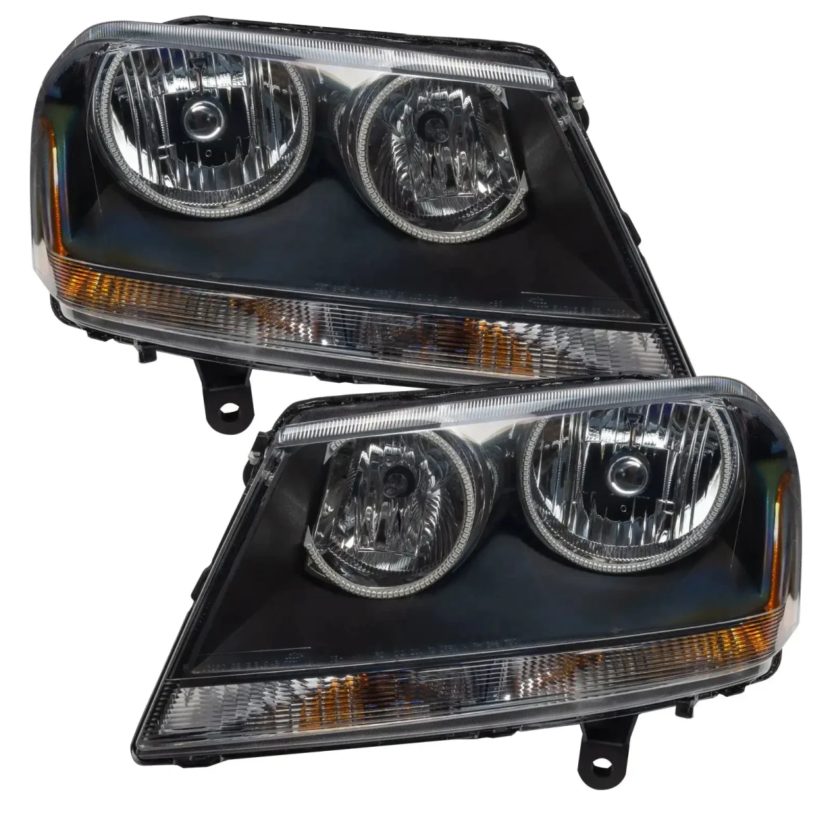 Dodge Avenger Headlight Assemblies - ORACLE Lighting - ColorSHIFT w/ BC2 Controller - Black - `08-`14
