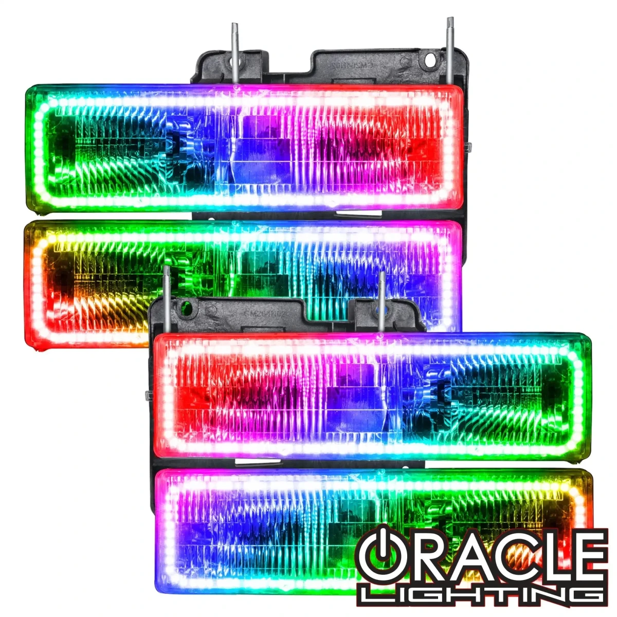 Chevrolet Tahoe Headlight Assemblies - ORACLE Lighting - SMD HL - ColorSHIFT w/ BC2 Controller - `95-`00