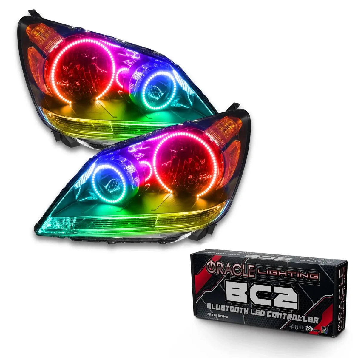 Honda Odyssey Headlight Assemblies - ORACLE Lighting - SMD HL - ColorSHIFT w/ BC2 Controller - `08-`10