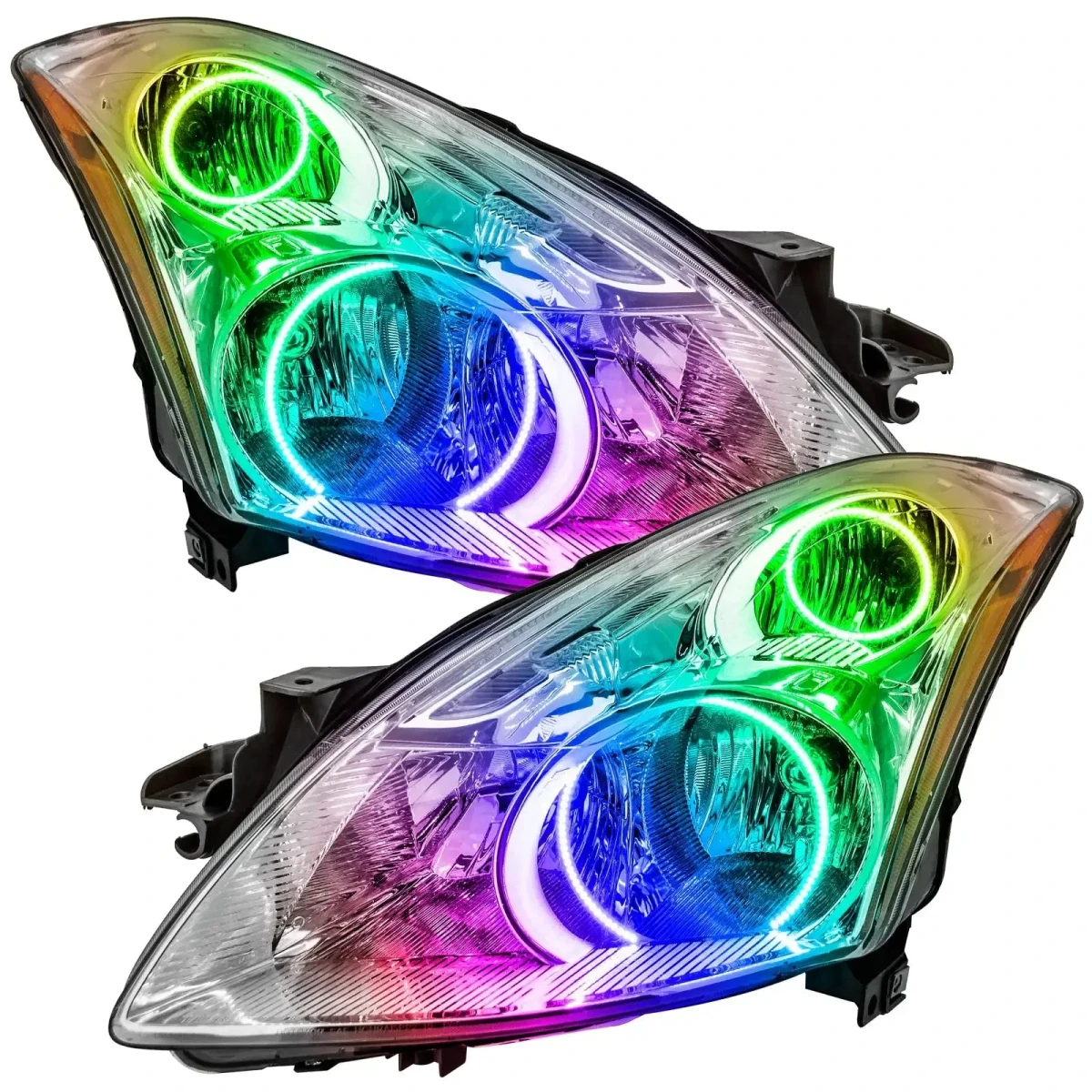 Nissan Altima Headlight Assemblies - ORACLE Lighting - ColorSHIFT w/ BC2 Controller - `10-`12