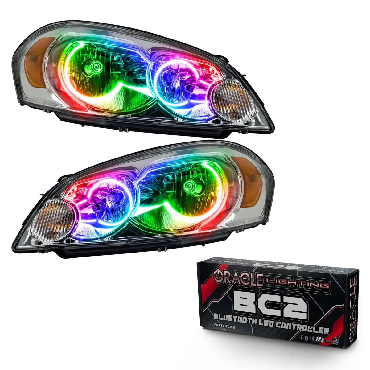 Chevrolet Impala Headlight Assemblies - ORACLE Lighting - ColorSHIFT w/ BC2 Controller - `06-`15