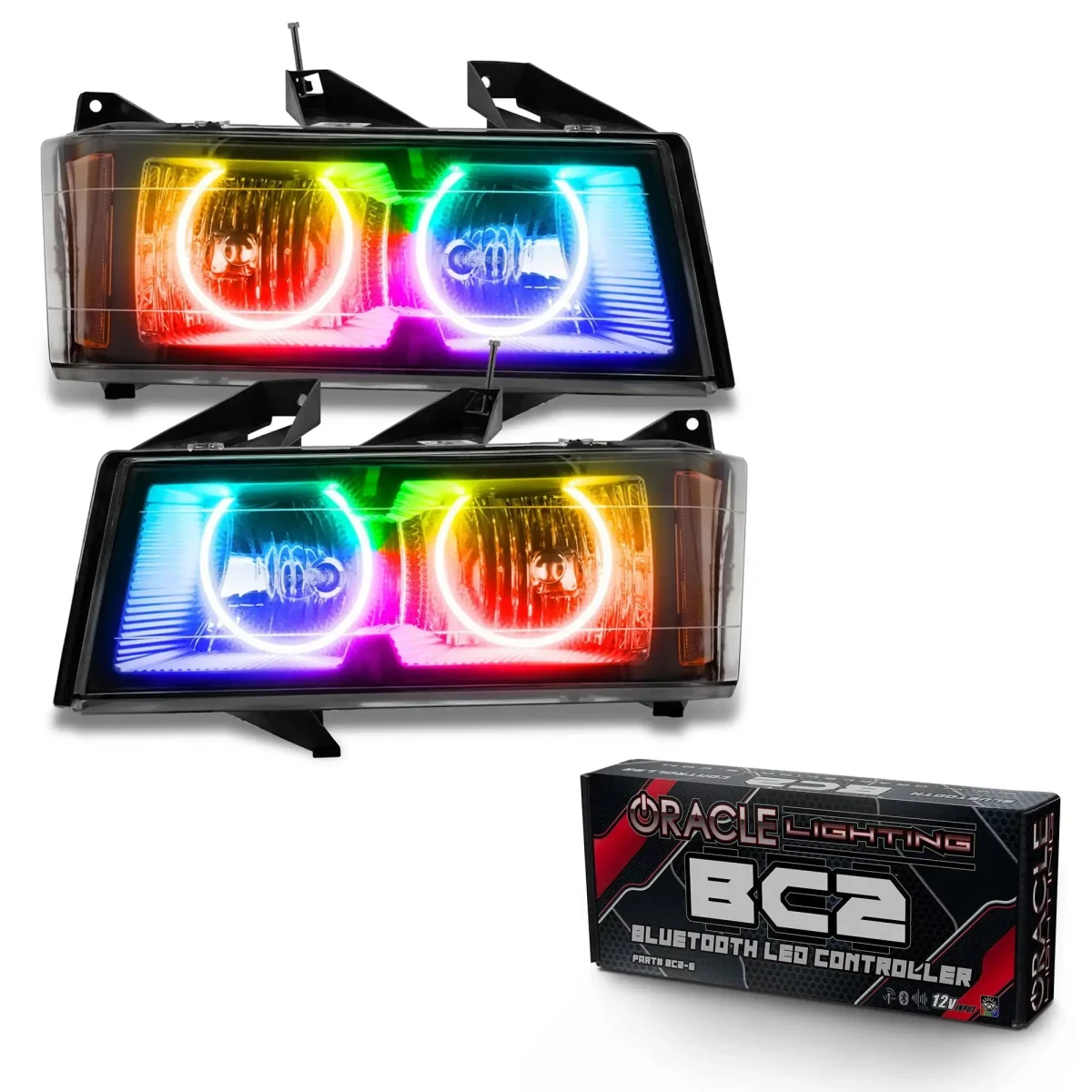 Chevrolet Colorado Headlight Assemblies - ORACLE Lighting - SMD HL - ColorSHIFT w/ BC2 Controller - `04-`12