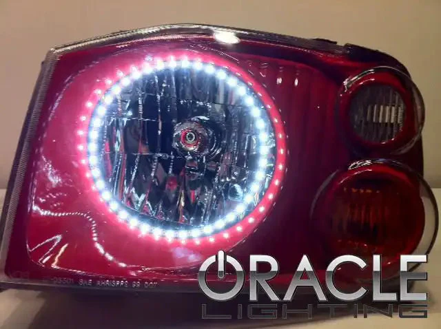 Nissan Frontier Headlight Assemblies - ORACLE Lighting - SMD HL Triple Halo - ColorSHIFT w/ BC1 Controller - `01-`04