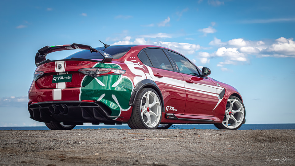 Alfa Romeo Giulia Quadrifoglio GTAm Conversion Kit by PariS'5 GaraGe - Side Skirts - Carbon Fiber
