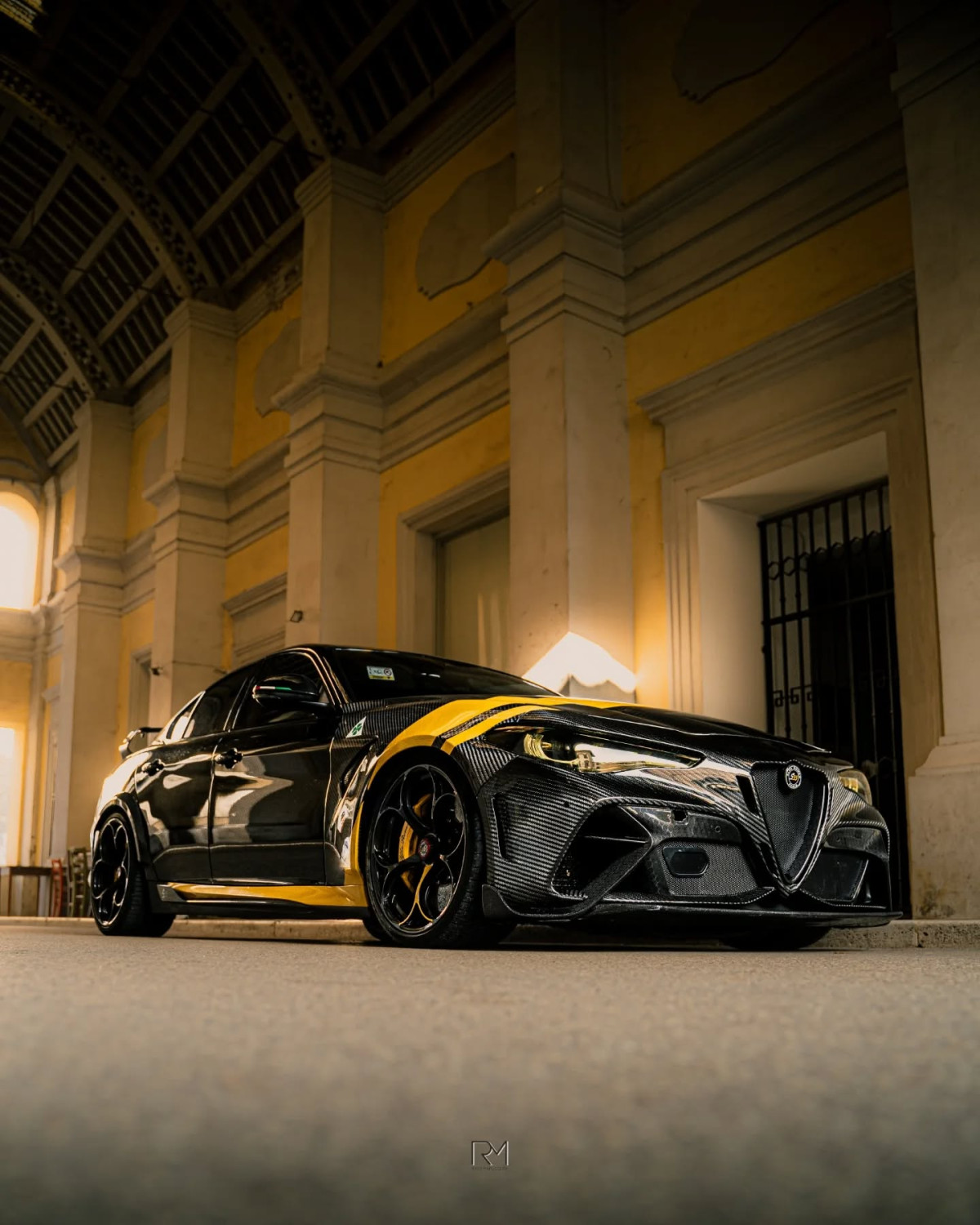 Alfa Romeo Giulia Quadrifoglio GTAm Conversion Kit by PariS'5 GaraGe - Side Skirts - Carbon Fiber