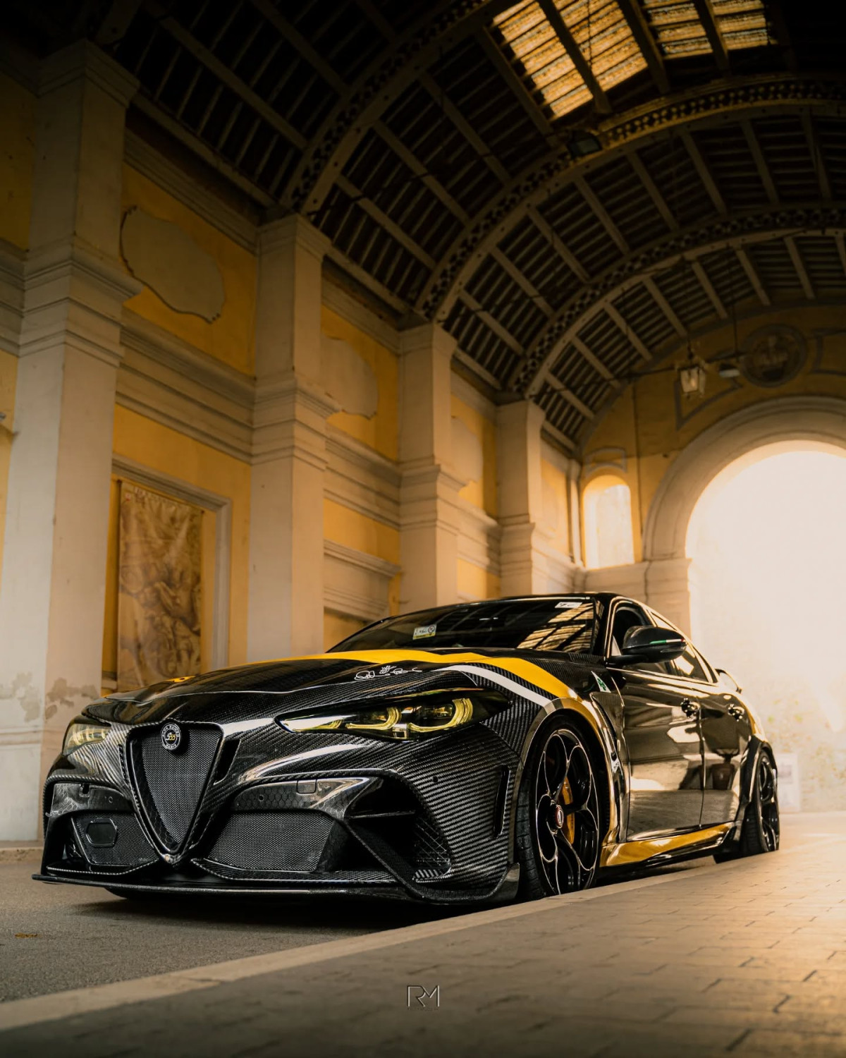 Alfa Romeo Giulia Quadrifoglio GTAm Conversion Kit by PariS'5 GaraGe - Side Skirts - Carbon Fiber