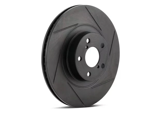Alfa Romeo Giulia Brake Rotor (1) - Rear Right - R1 Concepts - Slotted - Black