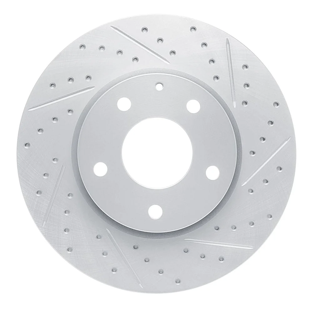 Alfa Romeo Giulia Brake Rotors (2) - Front - R1 Concepts - Drilled & Slotted Geoperformance - `17-`25