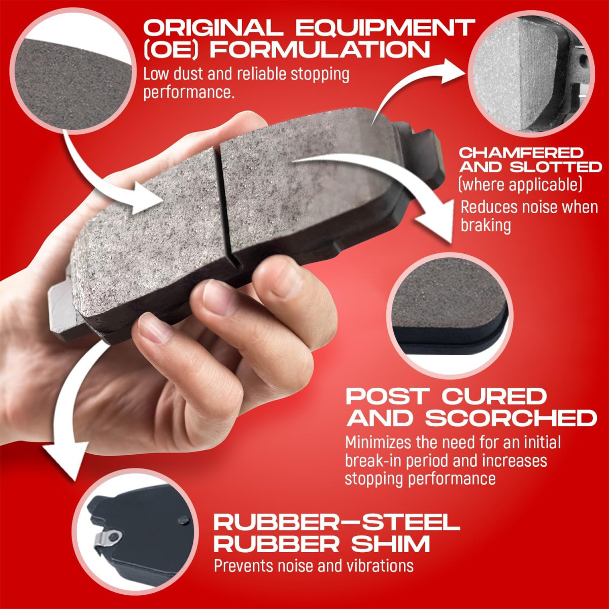 Toyota Corolla Brake Kit - Front - R1 Concepts - eLINE Series Blank, Optimum OE Pads - `19-`25