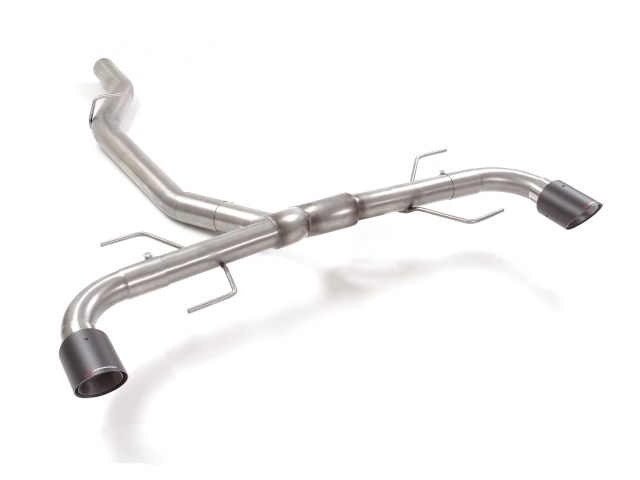 Alfa Romeo Giulia Sportline Exhaust - 2.0L - Ragazzon - Axle Back - Non-Resonated w/ Carbon Fiber Tips