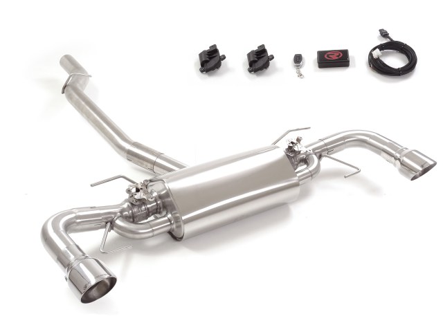 Alfa Romeo Giulia Performance Exhaust - 2.0L - Ragazzon - Axle Back - Muffled w/ Electronic Valves - Polished Tips