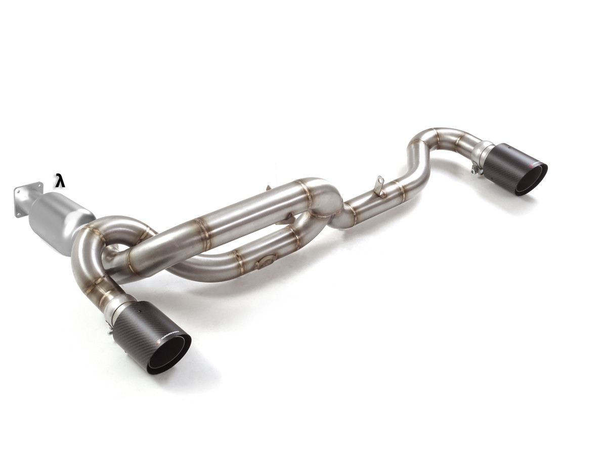 Porsche 911 (964) Performance Exhaust by Ragazzon - Evo Line - Dual Exit / Carbon Fiber Tips - Straight Through Design