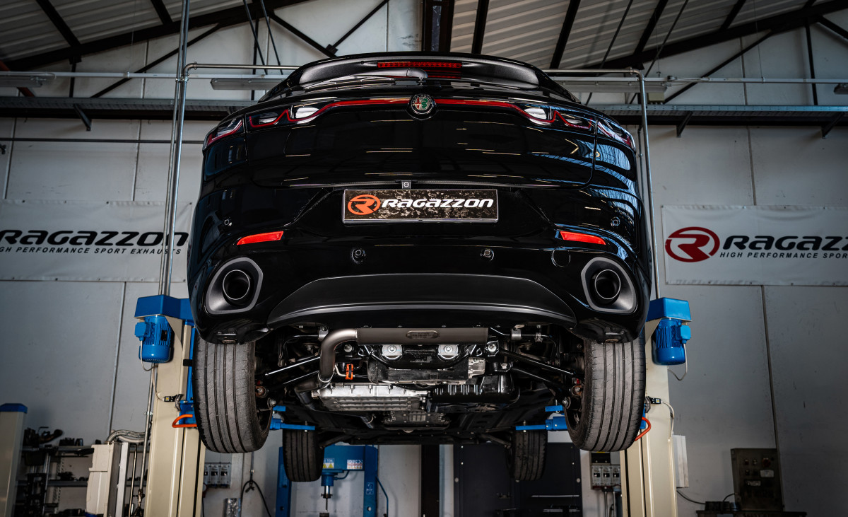 Alfa Romeo Tonale Performance Exhaust - 1.3L - Ragazzon - Evo Line - Axle Back - Carbon Fiber Tips - 90mm - Straight Through