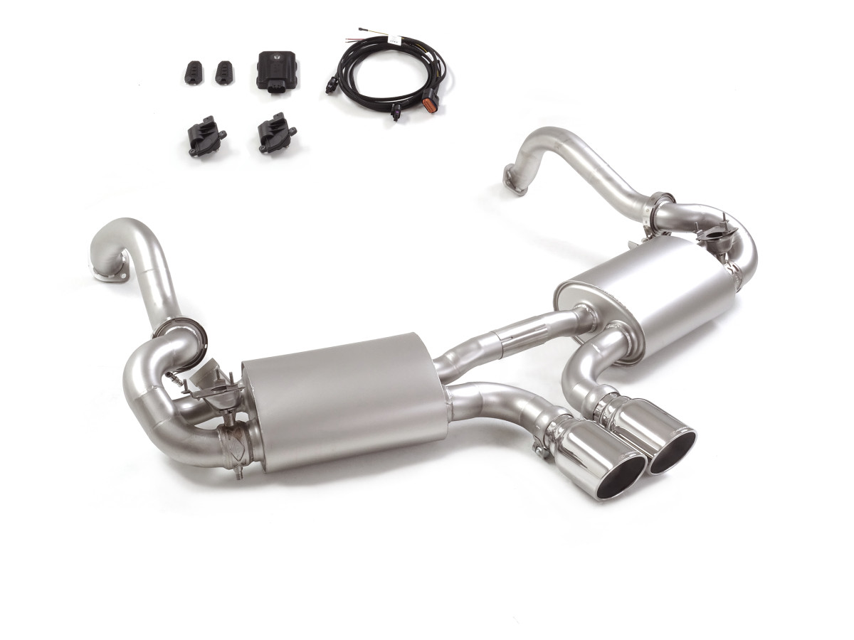 Porsche Boxster (981) Performance Exhaust by Ragazzon - Evo Line - Center Exit / Polished Tips - Electronic Valves