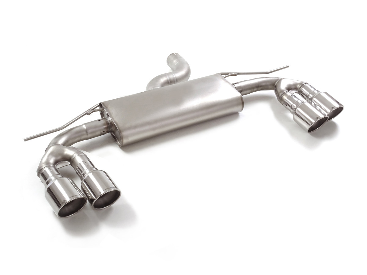 Audi A3 Sportback Performance Exhaust - Ragazzon - Axle Back - Evo Line - Resonated - Polished Quad Tip 40TFSI (2020+)