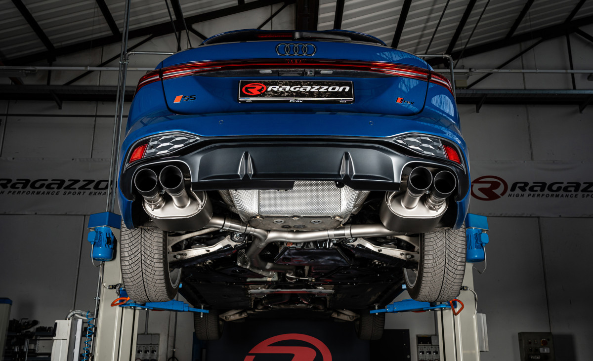 Audi S5 Performance Exhaust by Ragazzon - Center Section w/ Resonator - Evo Line - 2024+